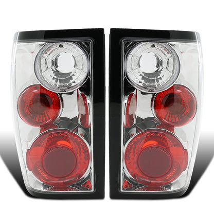 2001-2005 Ford Ranger Euro Style Replacement Tail Lights Assembly Pair | Chrome