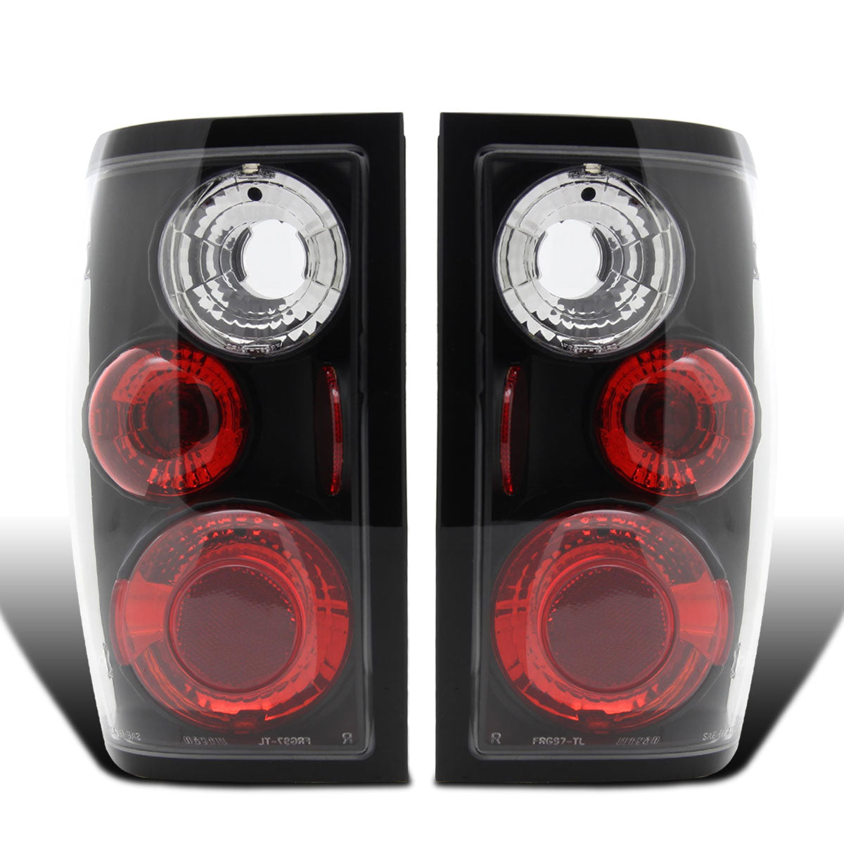 Ronnin - Fits 2001-2005 Ford Ranger Euro Style Replacement Tail Lights Assembly Pair | Black