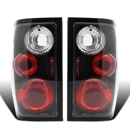 Ronnin - Fits 2001-2005 Ford Ranger Euro Style Replacement Tail Lights Assembly Pair | Black