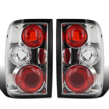 Ronnin - Fits 1993-1997 Ford Ranger Euro Style Replacement Tail Lights Assembly Pair | Chrome