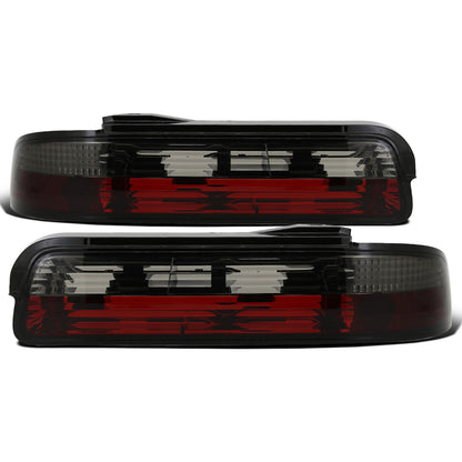 Ronnin - Fits 1989-1994 Nissan 240SX S13 Coupe Factory Replacement Tail Lights Assembly Pair | Smoke