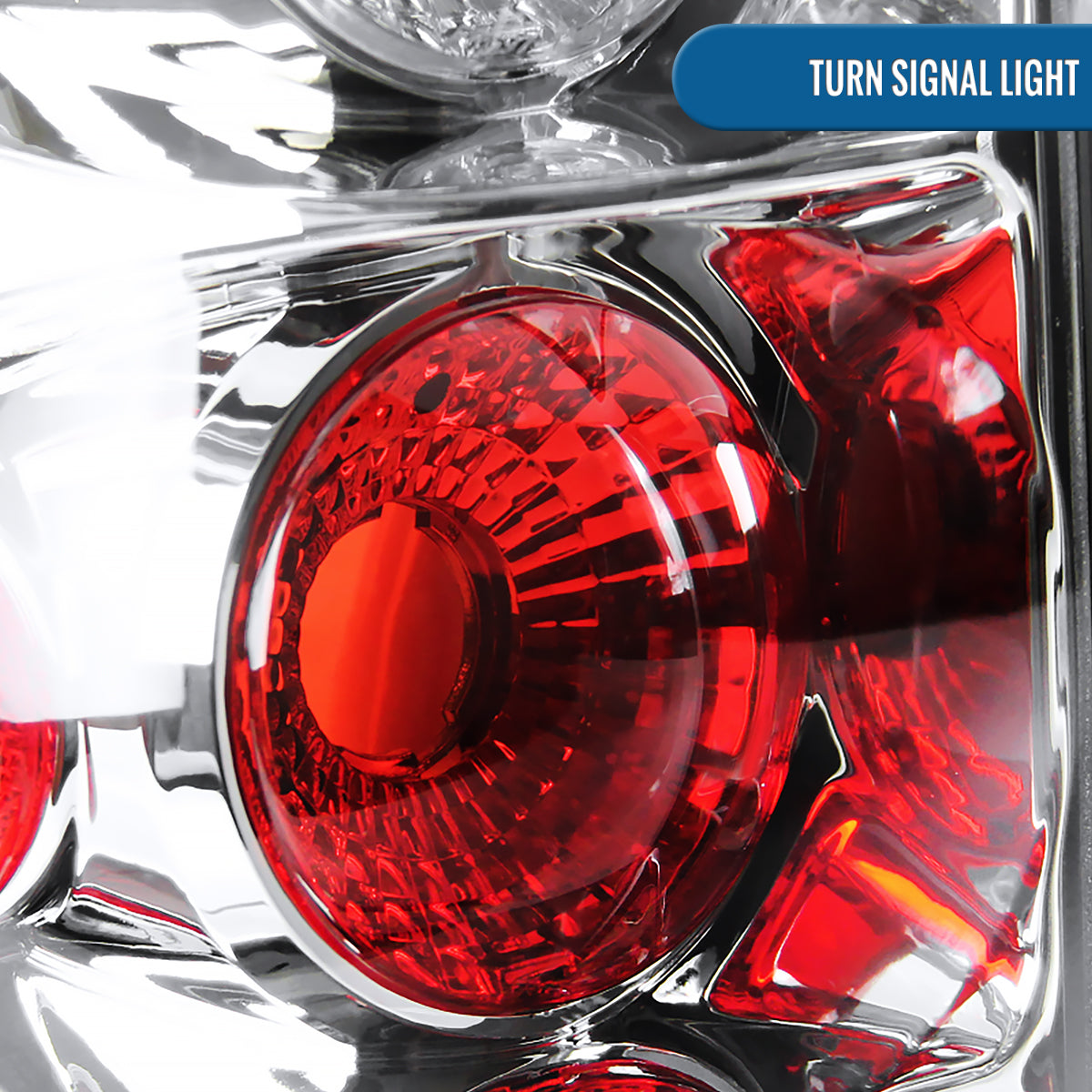 Ronnin -  Fits 2003-2007 Chevy Silverado 1500 HD 2500 HD 3500 Classic Euro Style Replacement Tail Lights Assembly Pair | Chrome