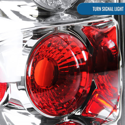 Ronnin -  Fits 2003-2007 Chevy Silverado 1500 HD 2500 HD 3500 Classic Euro Style Replacement Tail Lights Assembly Pair | Chrome