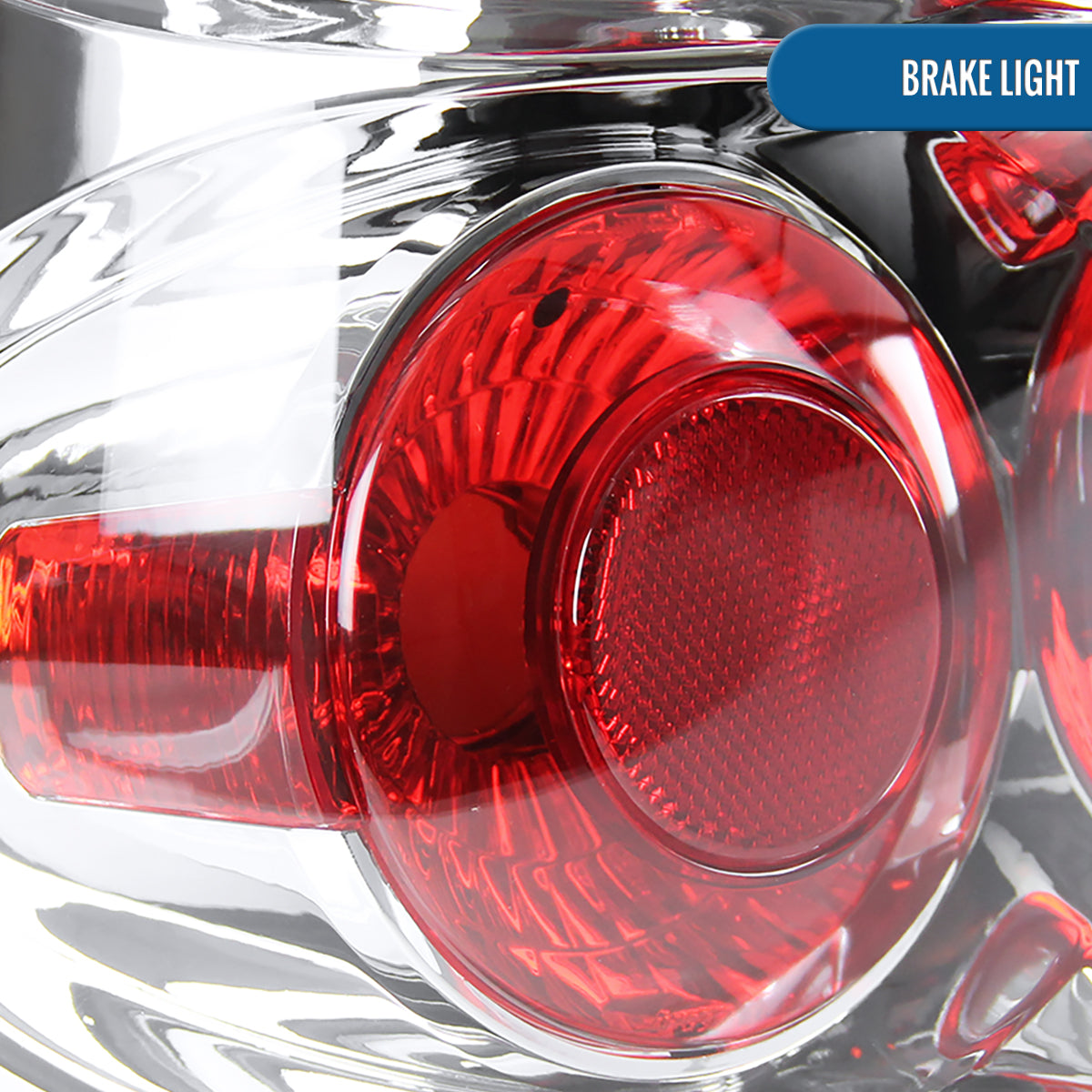 Ronnin -  Fits 2003-2007 Chevy Silverado 1500 HD 2500 HD 3500 Classic Euro Style Replacement Tail Lights Assembly Pair | Chrome
