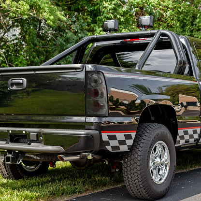 Ronnin - Compatible con Chevy Silverado GMC Sierra 1500 2500 3500 HD Classic 1999-2007 Par de luces traseras de repuesto estilo europeo | Ahumado
