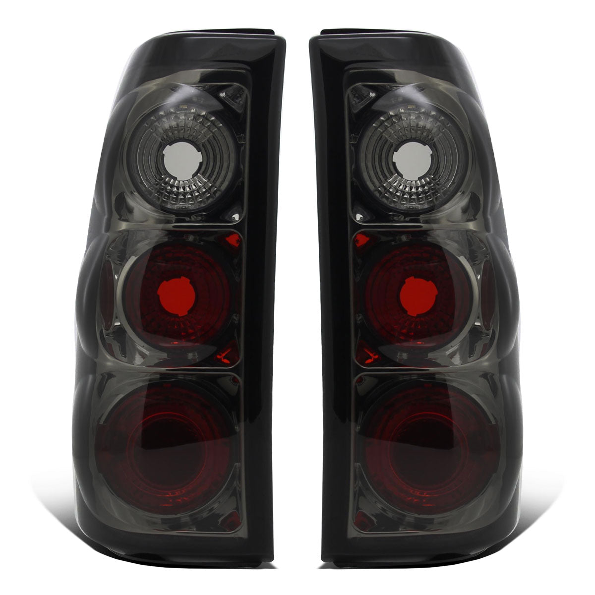 Ronnin - Compatible con Chevy Silverado GMC Sierra 1500 2500 3500 HD Classic 1999-2007 Par de luces traseras de repuesto estilo europeo | Ahumado