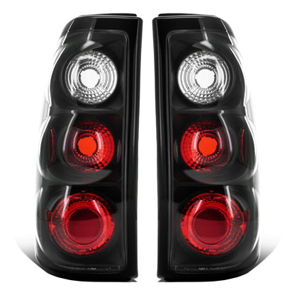 Ronnin - Compatible con Chevy Silverado GMC Sierra 1500 2500 3500 HD Classic 1999-2007 Par de luces traseras de repuesto estilo europeo | Negro
