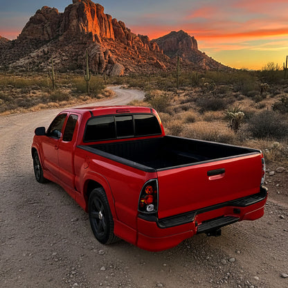 Ronnin - Conjunto de luces traseras de repuesto estilo europeo para Toyota Tacoma 2005-2008 Par | Negro