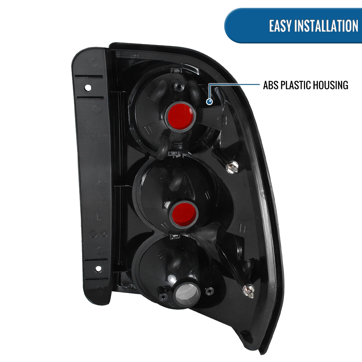 Ronnin - Compatible con Chevy 2002-2009 Chevy Trailblazer Ensamblaje de luces traseras de repuesto Par | Cromo