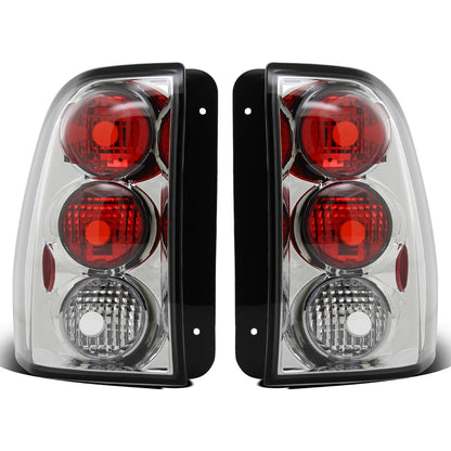Ronnin - Compatible con Chevy 2002-2009 Chevy Trailblazer Ensamblaje de luces traseras de repuesto Par | Cromo