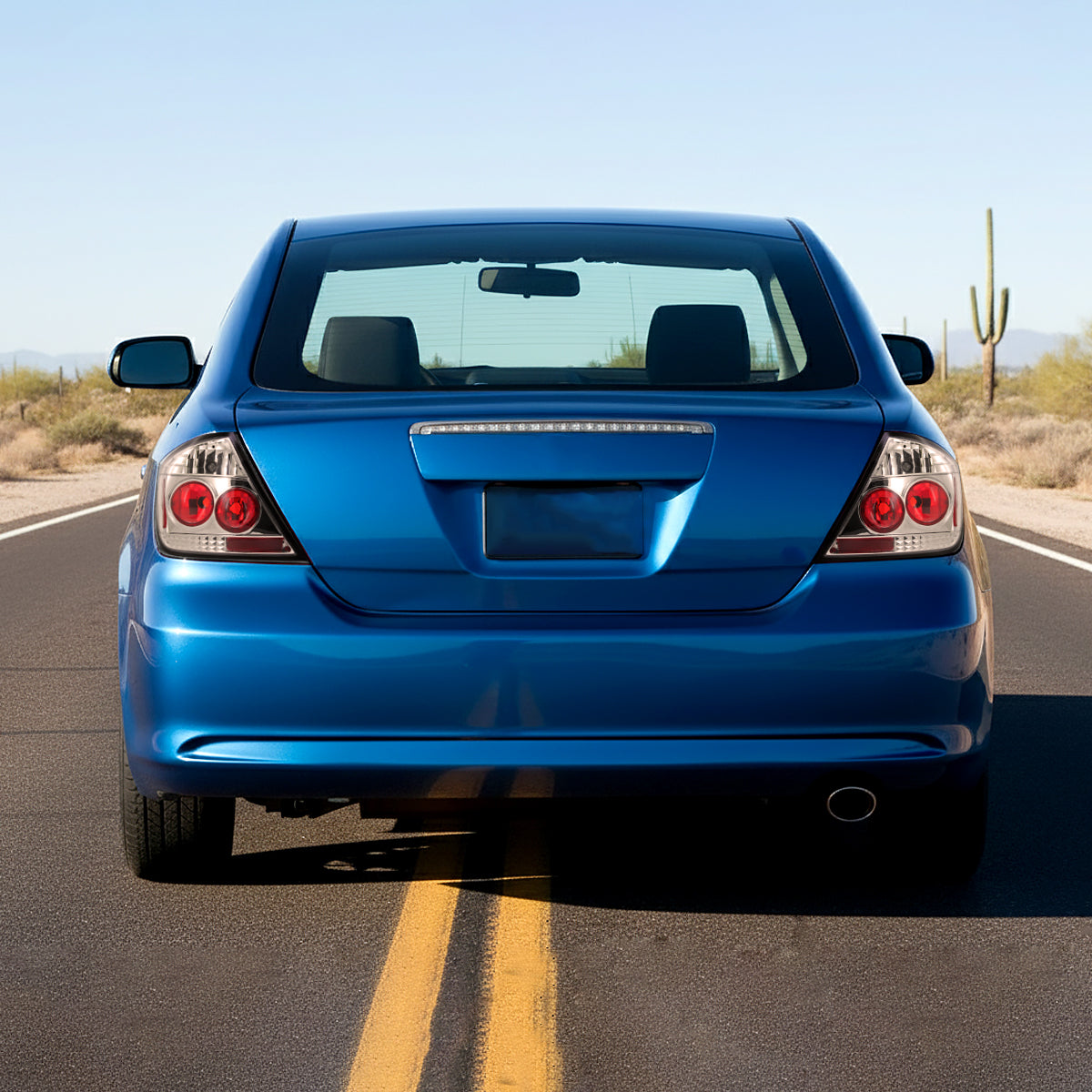Ronnin - Compatible con Scion tC de 2004-2010 Par de luces traseras de estilo europeo | Cromo