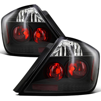 Ronnin - Se adapta a 2004-2010 Scion tC Luces traseras estilo europeo, par de reemplazo | Negro