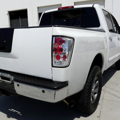 Ronnin - Fits 2004-2015 Nissan Titan Tail Lights Assembly Replacement Pair   | Chrome
