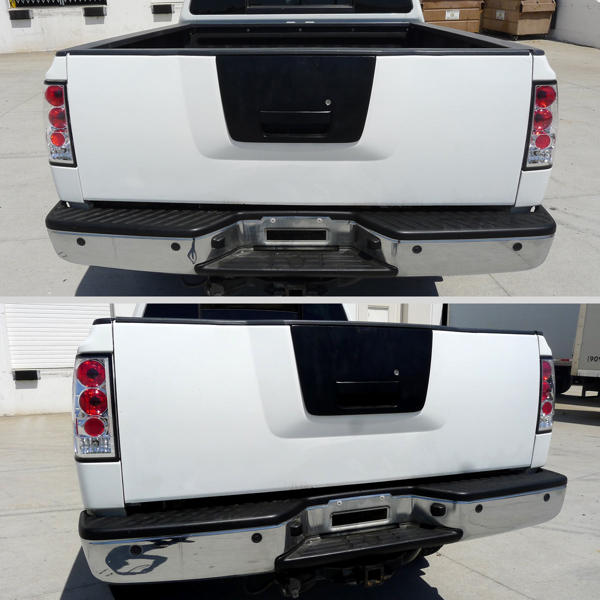 Ronnin - Fits 2004-2015 Nissan Titan Tail Lights Assembly Replacement Pair   | Chrome
