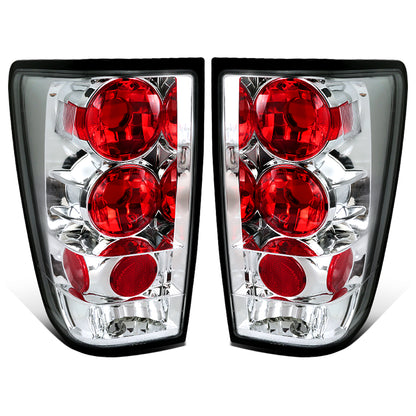 Ronnin - Fits 2004-2015 Nissan Titan Tail Lights Assembly Replacement Pair   | Chrome