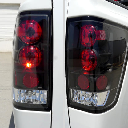 Ronnin - Fits 2004-2015 Nissan Titan Tail Lights Assembly Replacement Pair  | Black