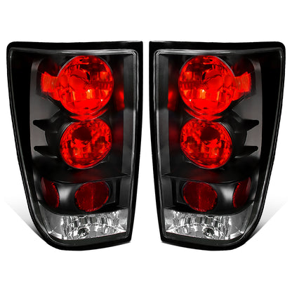 Ronnin - Fits 2004-2015 Nissan Titan Tail Lights Assembly Replacement Pair  | Black