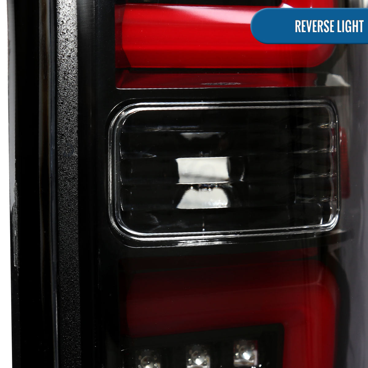 2009-2014 Ford F150 Upgrade Replacement LED Running Tube Integrated Brake and Turn Signals Tail Lights Assembly Pair | Gloss Black