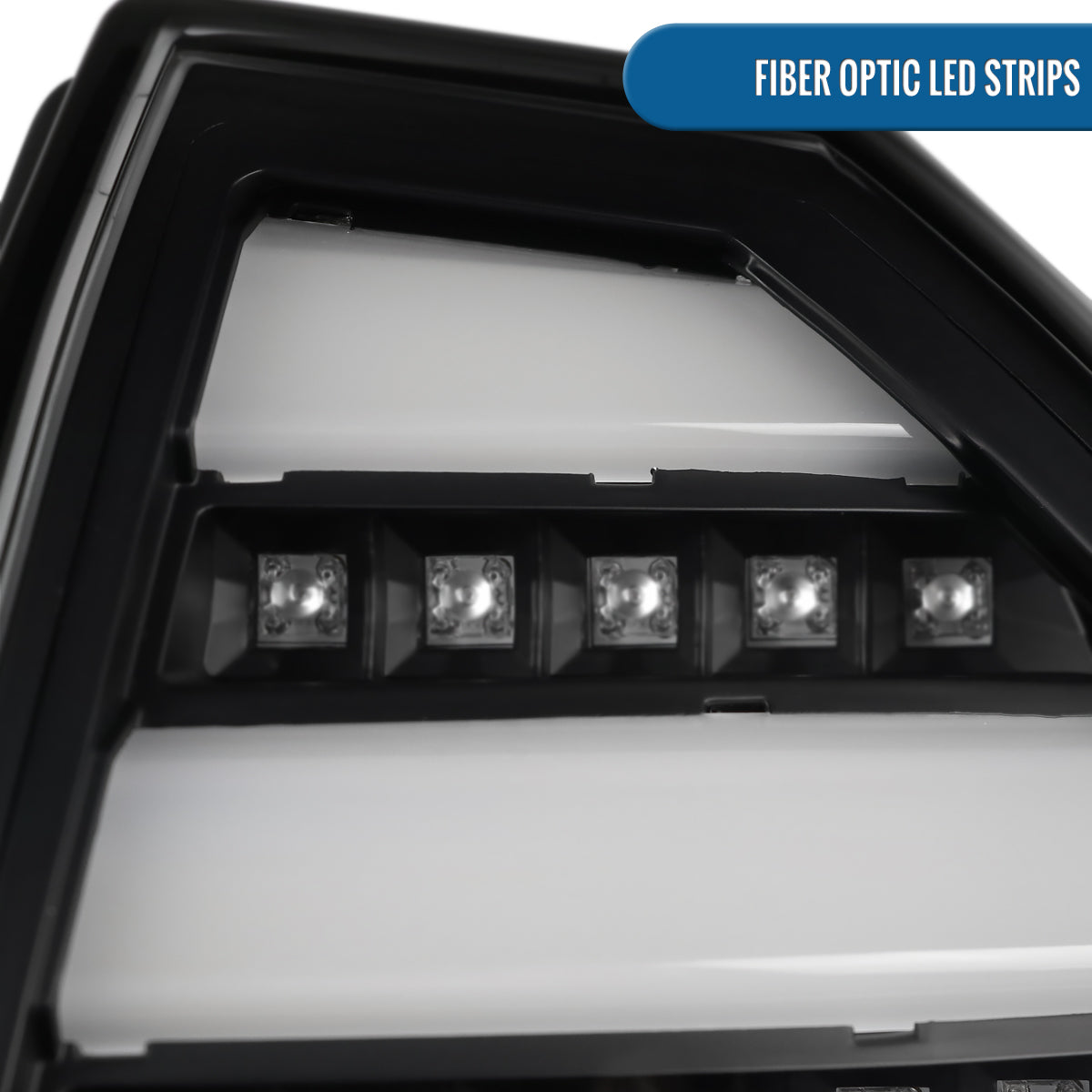 Ronnin - Compatible con Chrysler 300C 2005-2007, Luces Traseras LED Completas Mejoradas, Par de Reemplazo de Ensamblaje | Negro