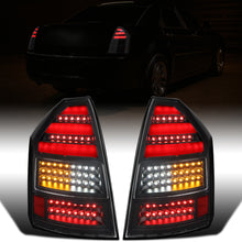 Ronnin - Fits 2005-2007 Chrysler 300C Upgraded Full LED Tail Lights Replacement Assembly Pair | Black