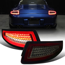 Ronnin - Fits 2005-2008 Porsche 911 997 Carrera Targa 2007-2009 Porsche 911 GT2 GT3 Turbo Upgraded Full LED Tail Lights Replacement Assembly Pair  | Smoke