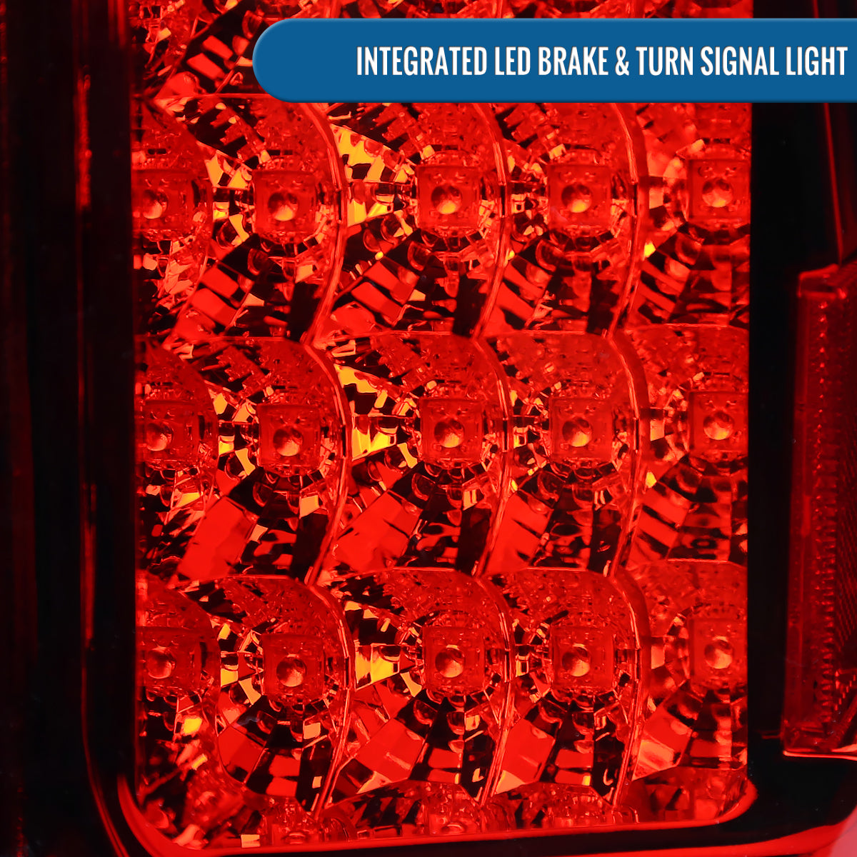Ronnin - Se adapta a Nissan Armada 2005-2015 Ensamblaje de Luces Traseras con LED Integrado para Freno y Direccionales Par de Reemplazo | Rojo