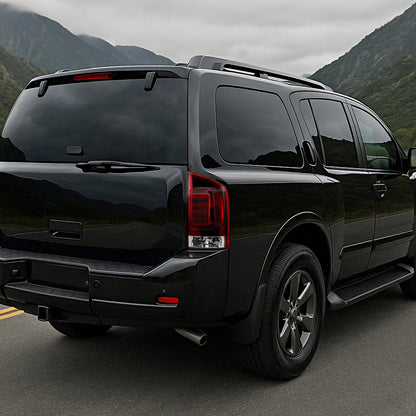 Ronnin - Se adapta a Nissan Armada 2005-2015 Ensamblaje de Luces Traseras con LED Integrado para Freno y Direccionales Par de Reemplazo | Rojo