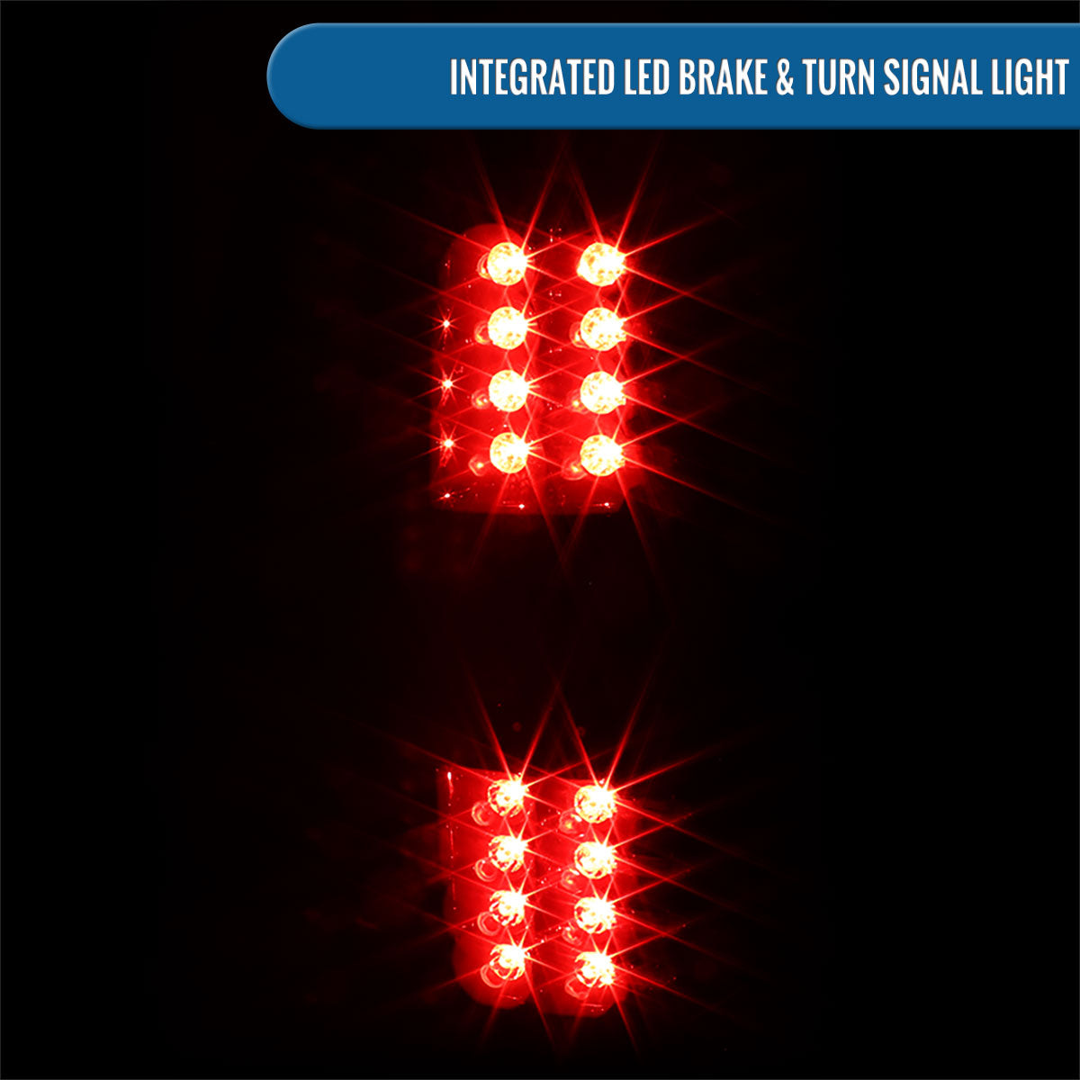 Ronnin - Compatible con Chevy Avalanche 2007-2012 Luces traseras LED integradas de freno y direccionales de repuesto Par | Humo Negro