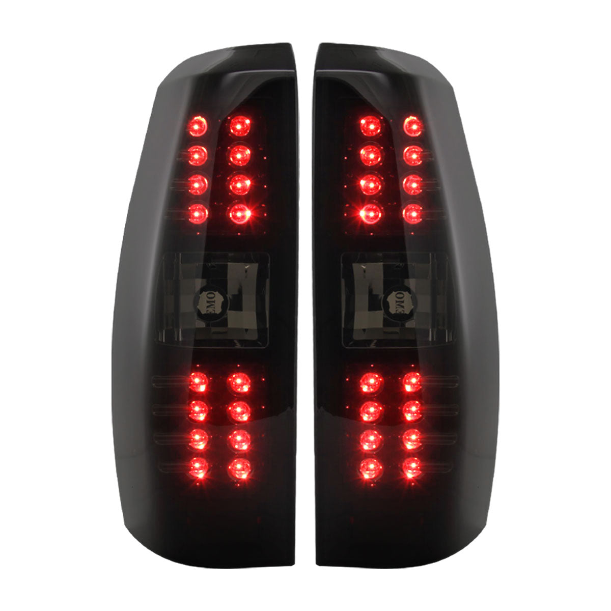 Ronnin - Compatible con Chevy Avalanche 2007-2012 Luces traseras LED integradas de freno y direccionales de repuesto Par | Humo Negro