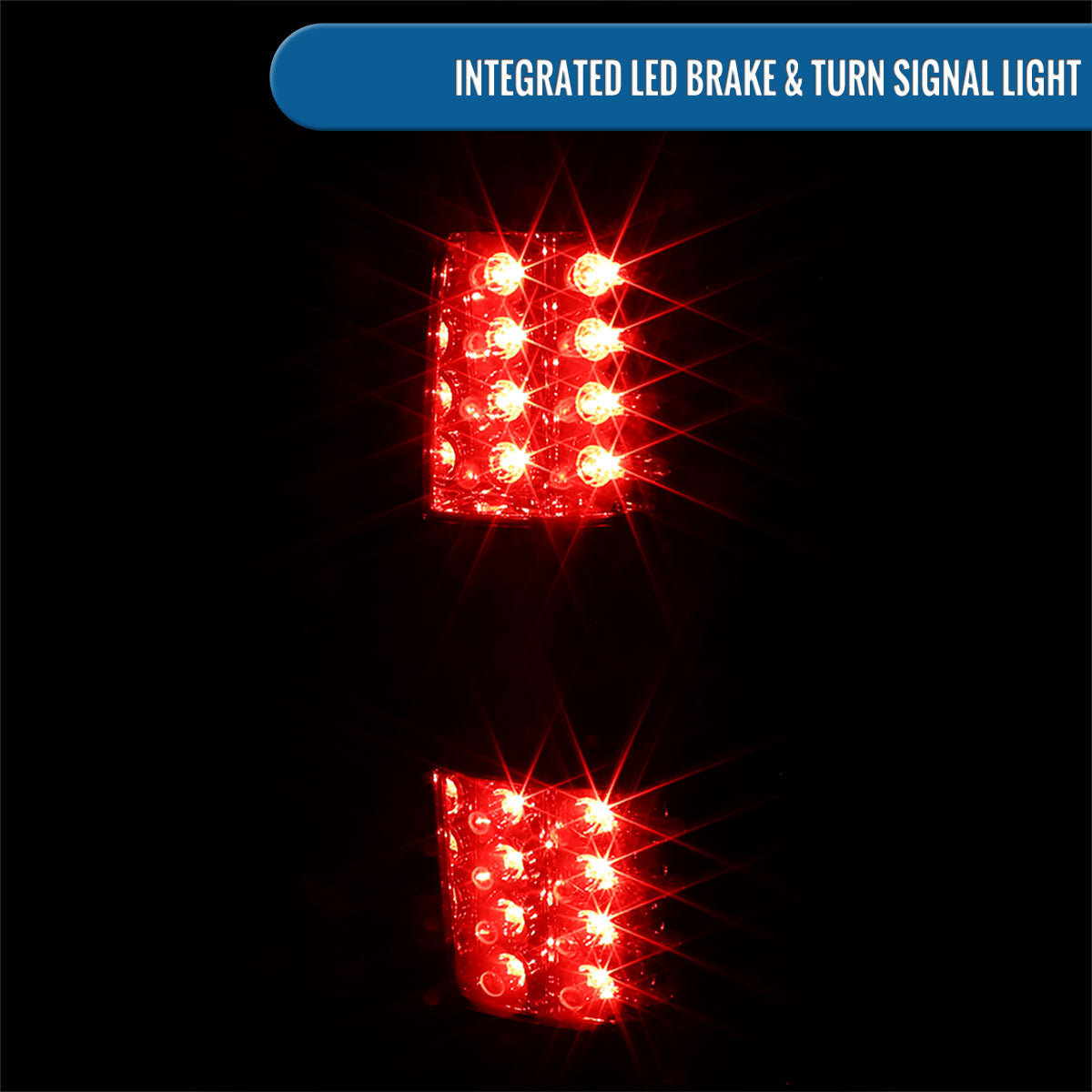 Ronnin - Compatible con Chevy Avalanche 2007-2012, luces traseras con intermitentes y frenos LED integrados, par de repuesto | Ahumado