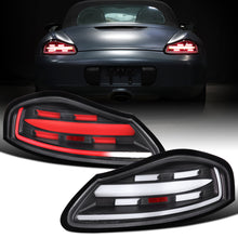 Ronnin - Fits 1997-2004 Porsche Boxster 986 Upgraded Replacement Full LED Sequential Turn Signal Tail Lights Assembly Pair | Black