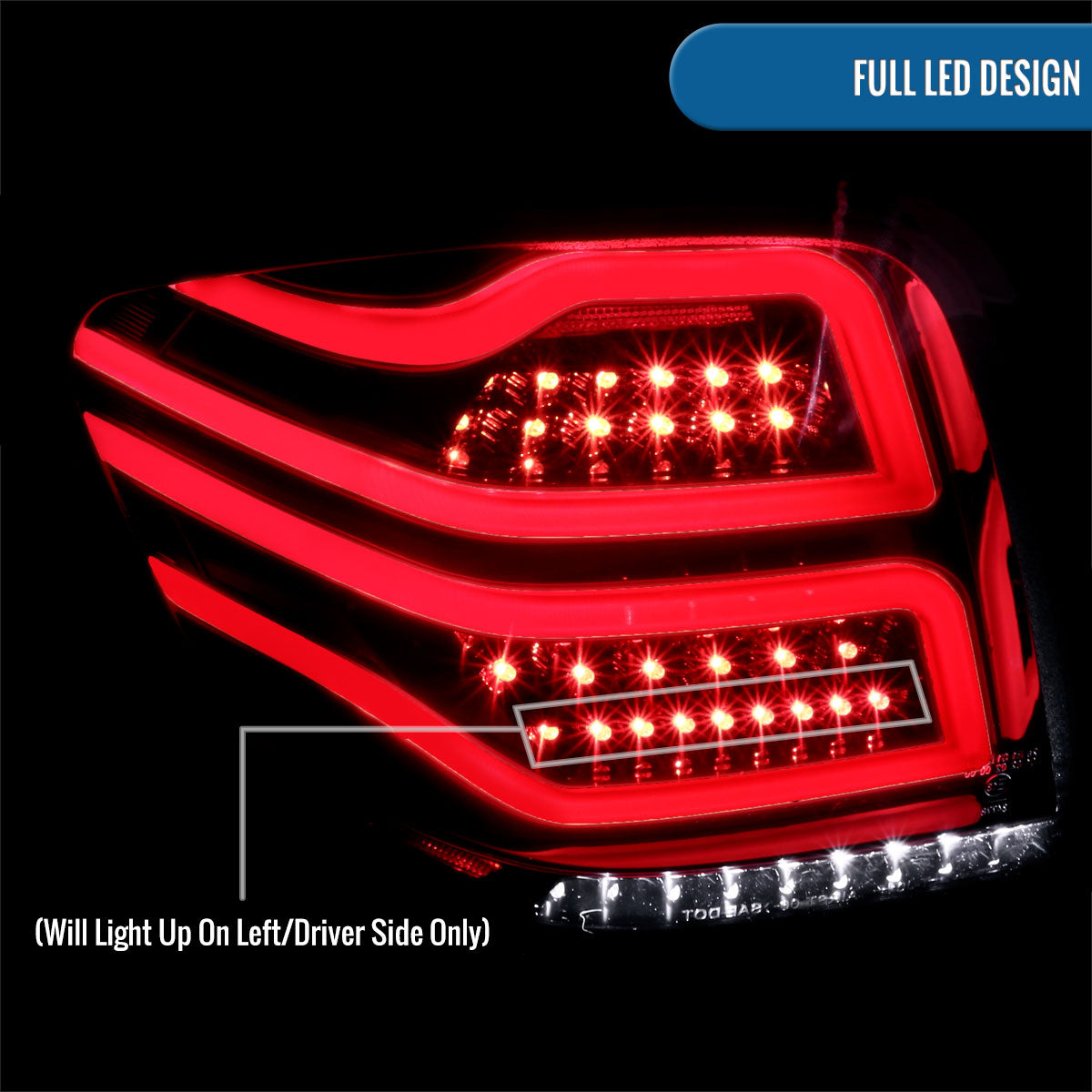 Ronnin - Compatible con Mercedes Benz ML350 ML500 ML320 ML550 de 2006-2011, especificaciones de EE. UU., conjunto de luces traseras LED completas con tubo LED de marcha, versión mejorada | Negro brillante