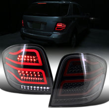 2006-2011 Mercedes Benz ML350 ML500 ML320 ML550 US Spec Upgraded Replacement LED Tube Running Lights Full LED Tail Lights Assembly | Glossy Black