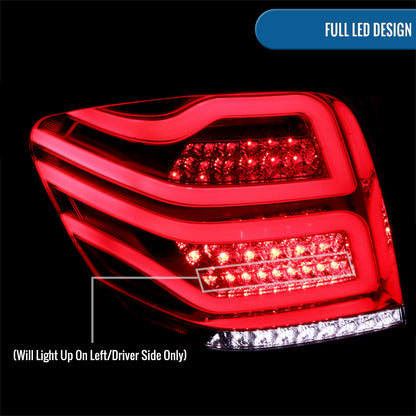 Ronnin - Compatible con Mercedes Benz ML350 ML500 ML320 ML550 de 2006-2011, luces traseras LED de tubo de repuesto mejoradas con luces LED completas | Rojo ahumado