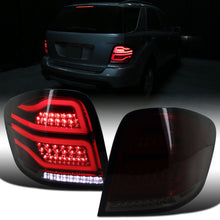 Ronnin - Fits 2006-2011 Mercedes Benz ML350 ML500 ML320 ML550 US Spec Upgraded Replacement LED Tube Running Lights Full LED Tail Lights Assembly | Smoke Red