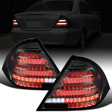 Ronnin - Fits 2001-2004 Mercedes-Benz C-Class W203 C230 C280 C320 US Spec Sedan Upgrade Full LED Tail Lights Assembly  Pair | Smoke