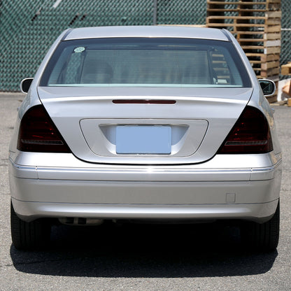 Ronnin - Fits 2001-2004 Mercedes-Benz C-Class W203 C230 C280 C320 US Spec Sedan Upgrade Full LED Tail Lights Assembly  Pair | Smoky Red