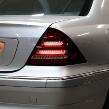 Ronnin - Fits 2001-2004 Mercedes-Benz C-Class W203 C230 C280 C320 US Spec Sedan Upgrade Full LED Tail Lights Assembly  Pair | Smoky Red