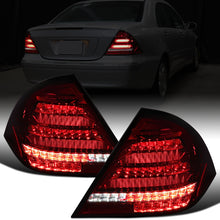 Ronnin - Fits 2001-2004 Mercedes-Benz C-Class W203 C230 C280 C320 US Spec Sedan Upgrade Full LED Tail Lights Assembly  Pair | Smoky Red