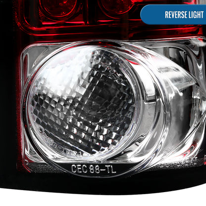 Ronnin - Fits 1988-2000 Chevy GMC C/K C10 Silverado Blazer Tahoe Cadillac Escalade LED Integrated Brake and Turn Signals Tail Lights Assembly Pair | Red