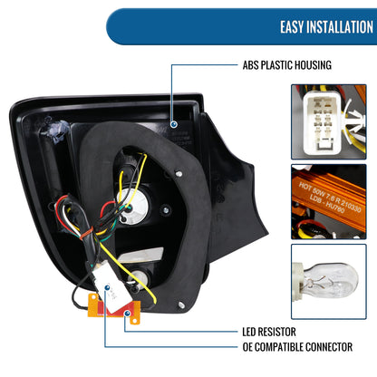 Ronnin - Compatible con Toyota Celica 2000-2005 Luces Traseras de Actualización LED Integradas con Señales de Giro y Luces de Freno Par | Negro Ahumado