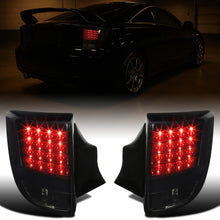 Ronnin - Fits 2000-2005 Toyota Celica Upgrade Tail Lights Assembly LED Integrated Turn Signals and Brake Lights Pair | Black Smoke