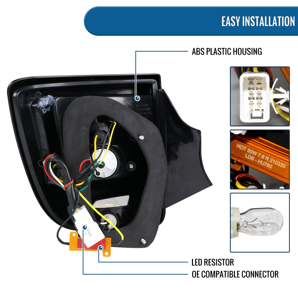 Ronnin - Compatible con Toyota Celica 2000-2005, conjunto de luces traseras mejoradas con señales de giro LED integradas y luces de freno (par) | Ahumado