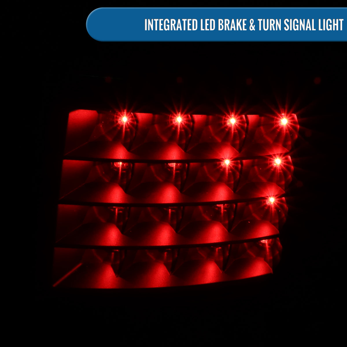 Ronnin - Compatible con luces traseras LED de ensamblaje de mejora de intermitentes integrados y luces de freno par | Negro para Toyota Celica 2000-2005