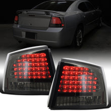 Ronnin - Fits 2005-2010 Dodge Charger LED Integrated Brake and Turn Signals Tail Lights Assembly Replacement Pair | Smoke