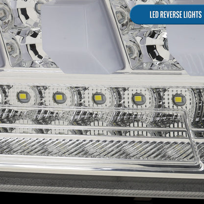 Ronnin - Compatible con Chevy Camaro 2014-2015, actualización LED completa, intermitentes secuenciales, par de conjuntos de luces traseras | Cromo