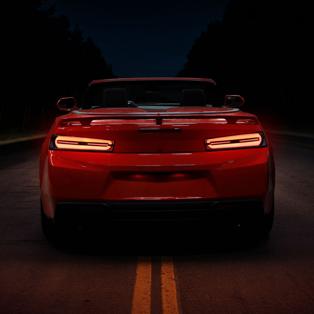 Ronnin - Compatible con Chevy Camaro 2016-2018 | Par de luces traseras LED completas estilo secuencial con intermitentes | Negras