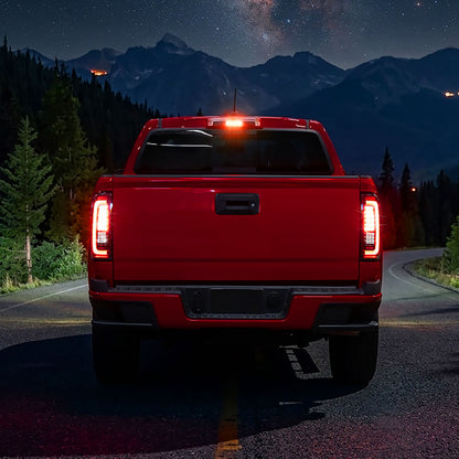 2015-2022 Chevy Colorado GMC Canyon Upgrade Assembly Full LED Tail Lights Replacement Pair | Gloss Black