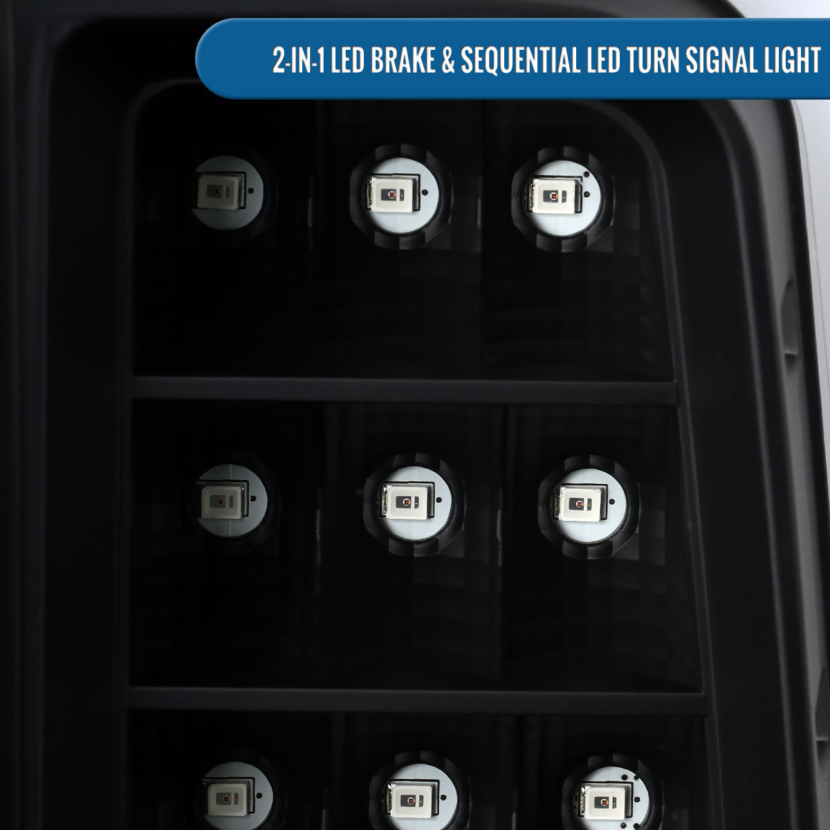 2015-2022 Chevy Colorado GMC Canyon Upgrade Assembly Full LED Tail Lights Replacement Pair | Black