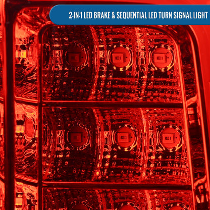 2015-2022 Chevy Colorado GMC Canyon Upgrade Assembly Full LED Tail Lights Replacement Pair | Red